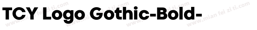 TCY Logo Gothic-Bold字体转换